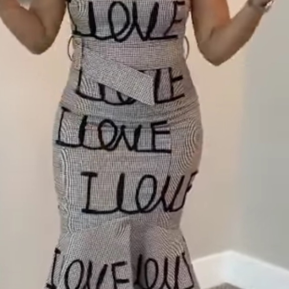 Mermaid fitted dress